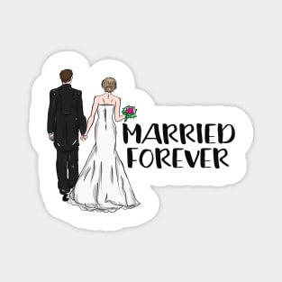 Wedding day - married forever Magnet