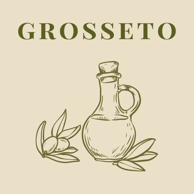 Grosseto Olive Oil Graphic Italy by yourstruly