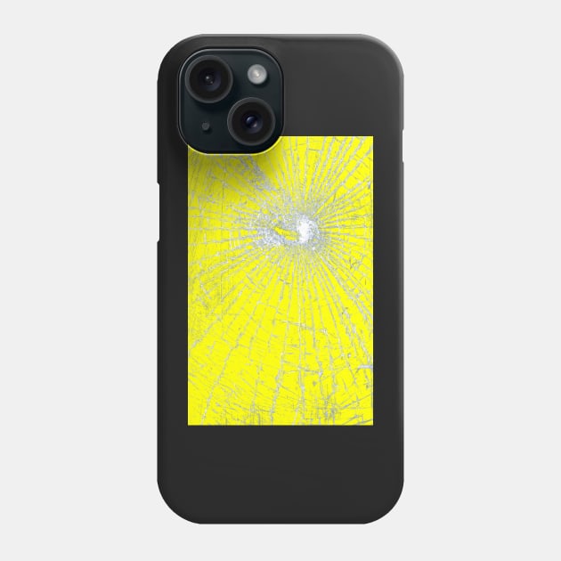 Broken Glass 2 iPhone Yellow Phone Case by learningcurveca