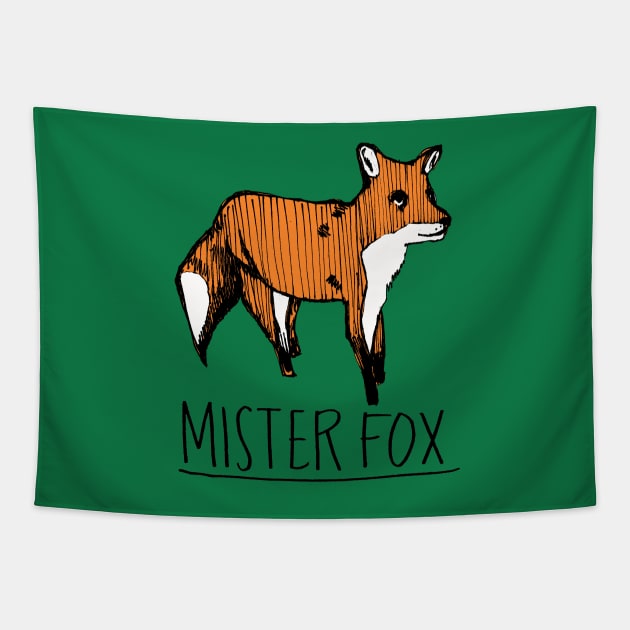 Mister Fox Tapestry by Tessa McSorley