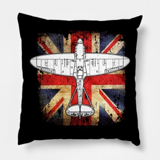 Supermarine Spitfire UK RAF WW2 Plane Aircraft Airplane Pillow