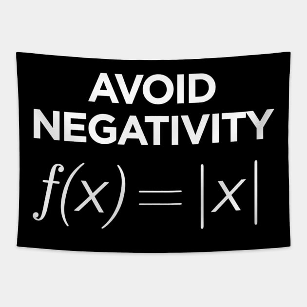 Avoid Negativity Math Equation Funny Math Teacher Tapestry by agustinbosman