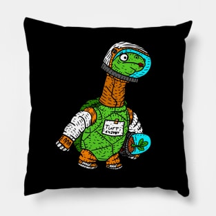 miss turtle, space astronaut. cute cartoon drawing. Pillow