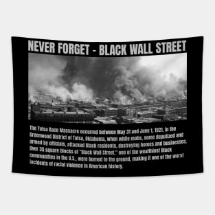 Black Wall Street - Never Forget Tapestry