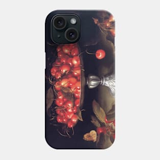 Cherries in a Silver Compote by Fede Galizia Phone Case