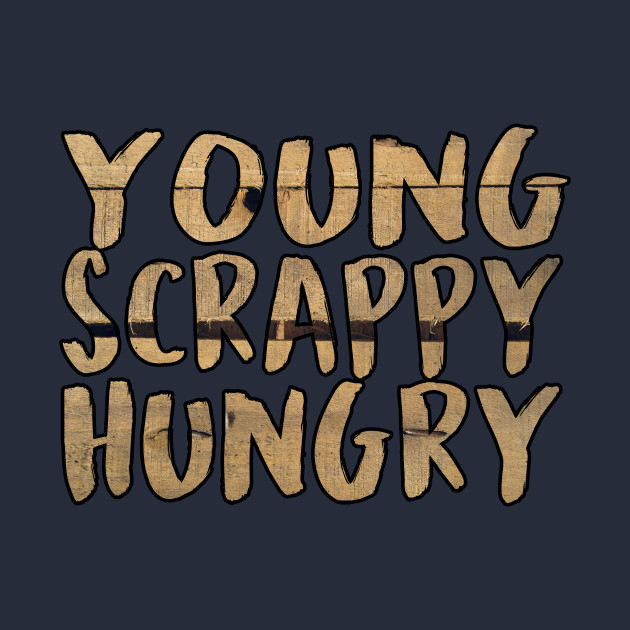 Young, Scrappy, and Hungry Hamilton Inspired Wooden Text Tee - Hamilton ...