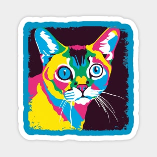 Singapura Cat Pop Art - Cat Lover Gift Magnet