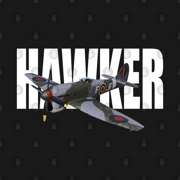 RAF Hawker Tempest WWII WW2 FIGHTER PLANE by Dirty Custard Designs 