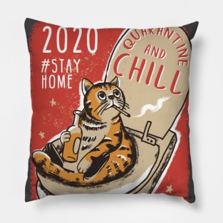 Stay Home | Quarantine and chill Pillow