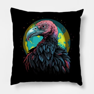 Vulture Earth Day Pillow