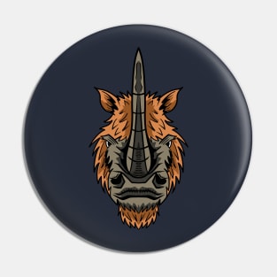 Woolly Rhino Pin