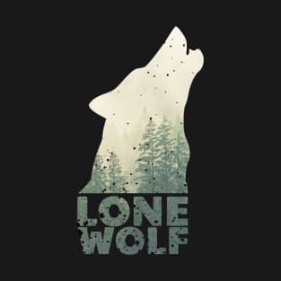 Lone wolf in the forest T-Shirt