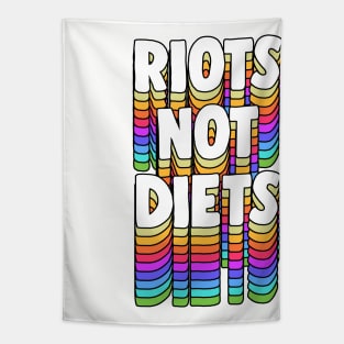 Riots Not Diets - Feminist Typographic Design Tapestry