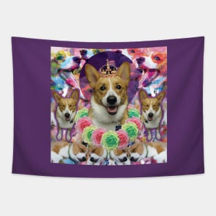 SPACE CORGI Tapestry