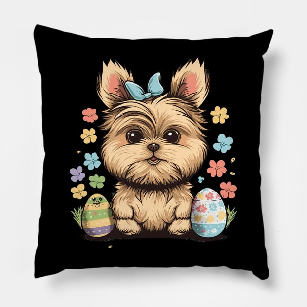 Yorkshire happy easter day Pillow by JayD World