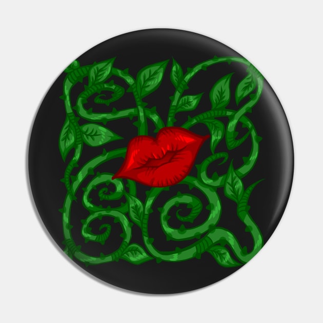 Poison Ivy Pin by Gravedoggo
