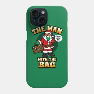 Cute Funny Santa Claus Man With The Bag Christmas Meme Phone Case