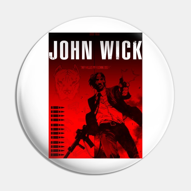 John wick minimalist artwork Pin by retromegahero