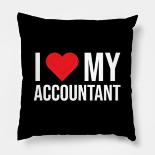 I Love My Accountant Accounting Friend Pillow