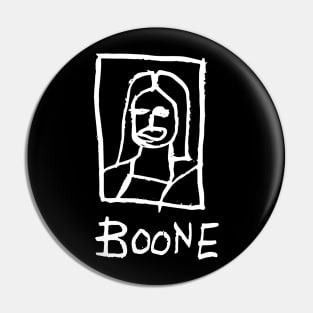 Mona Lisa Boone White Pin