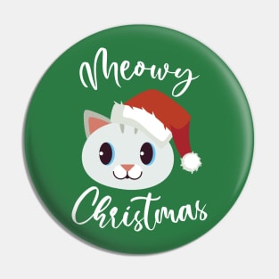 Meowy Christmas Pin