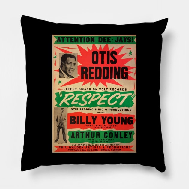 SOUL CONCERT OTIS REDDING RESPECT Pillow by MakLampir Grandong