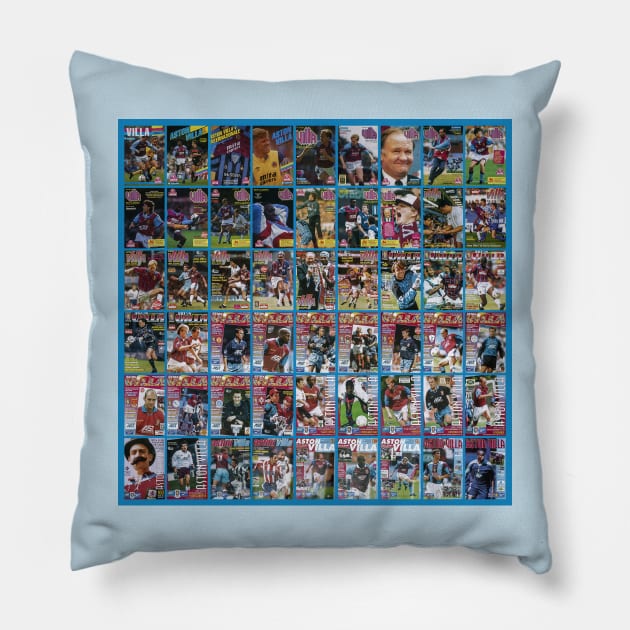 aston villa football club programs legends prints posters squad team Pillow by madein1874