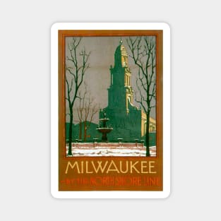 Milwaukee - Vintage Travel Poster Magnet