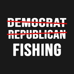 Democrat Republican Fishing Funny 2020 Election Voting T-Shirt