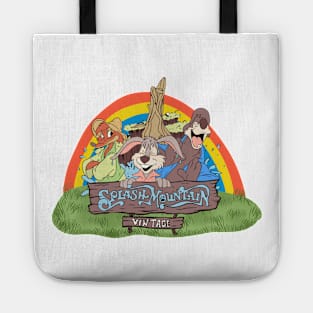 Vintage 80s Splash Mountain Rainbows Garden Tote