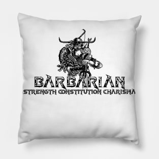 Barbarian traits 8 Bit Art Pillow