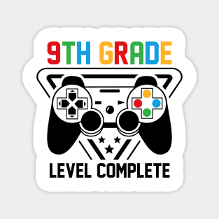 9th Grade Level Complete Gamer Boys Graduation Gifts Magnet