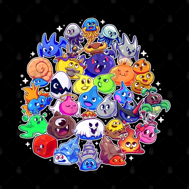 Dragon Quest Slimes by ziodynes098