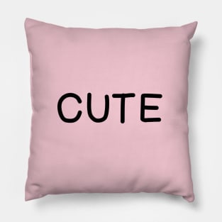 "Cute" Aesthetic Quote Pillow