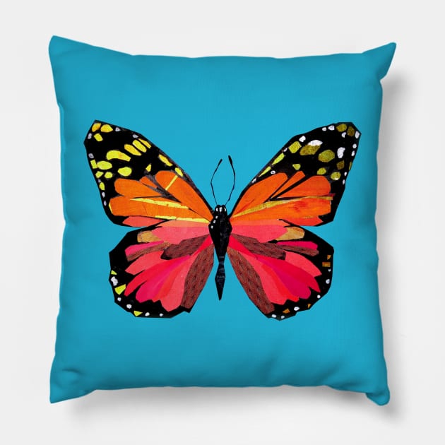 Colorful butterflies Pillow by Piakolle