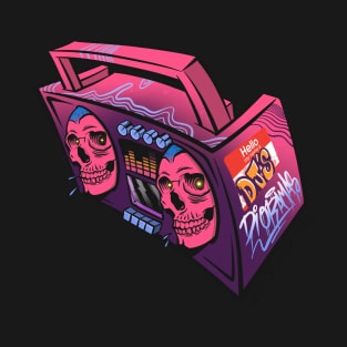 Skull Boom Box T-Shirt