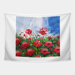 Wild Poppies Tapestry