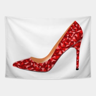 Red High Heel Shoe Tapestry