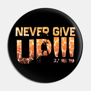 Never Give Up!!! Pin