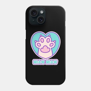 Cat paw, paw print, cute paw Phone Case