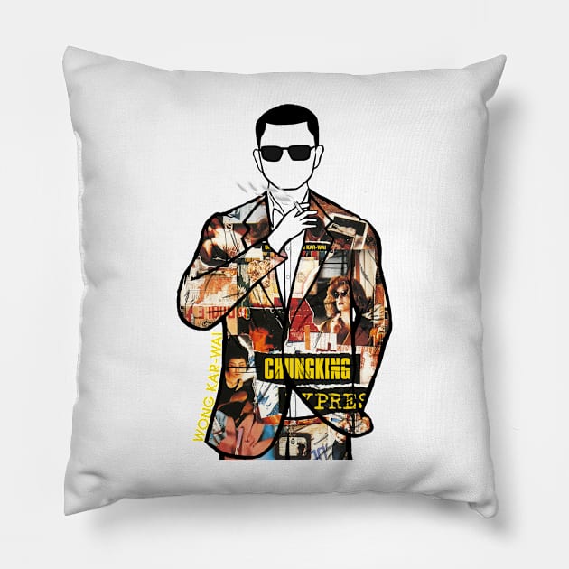 A Portrait of Wong Kar-Wai director of Chungking Express  (2) Pillow by Youre-So-Punny