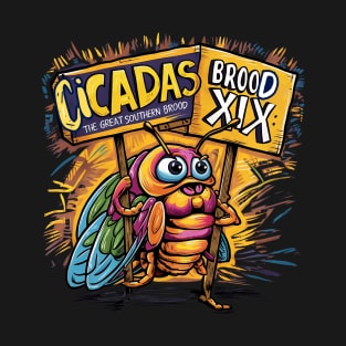 sundown serenade: cicada brood x.Magicicadas Brood X. T-Shirt