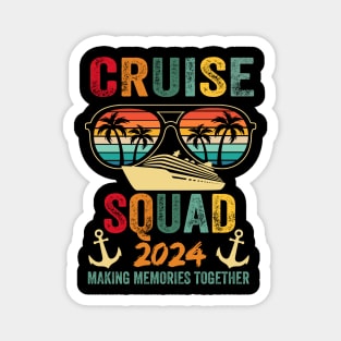 Cruise Squad 2024 Family Vacation Matching Group Summer Magnet