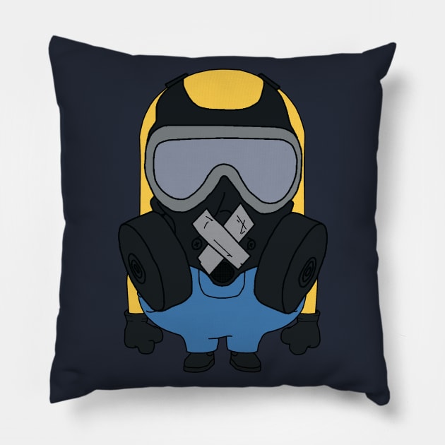 Mute Minion Pillow by Frontzie