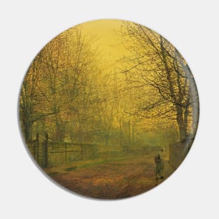 In The Golden Glow Of Autumn by John Atkinson Grimshaw Pin