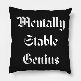 Mentally Stable Genius Pillow