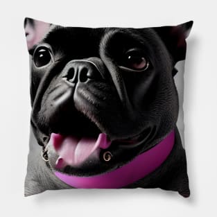 Cute French Bulldog Quote I Love You Pillow