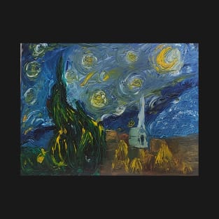 Starry Night Church T-Shirt