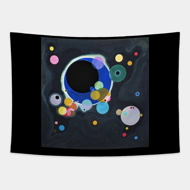 Wassily Kandinsky Abstract Art Tapestry by KOTFILMS