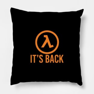 Its back - Lambda symbol Pillow